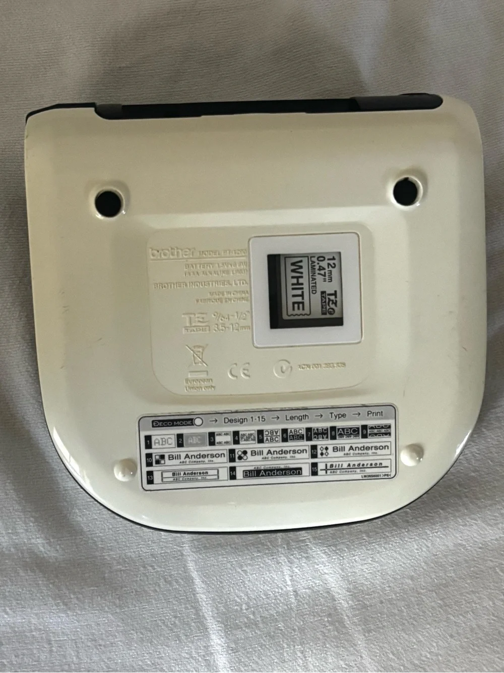 Brother P-Touch Model PT-1290 Electronic Label Maker Home & Office